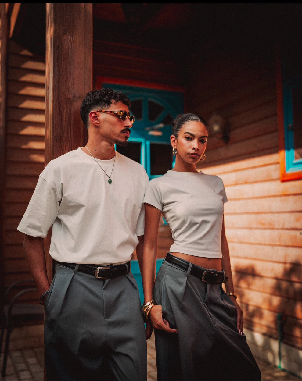 Dark Grey Tailored Pants