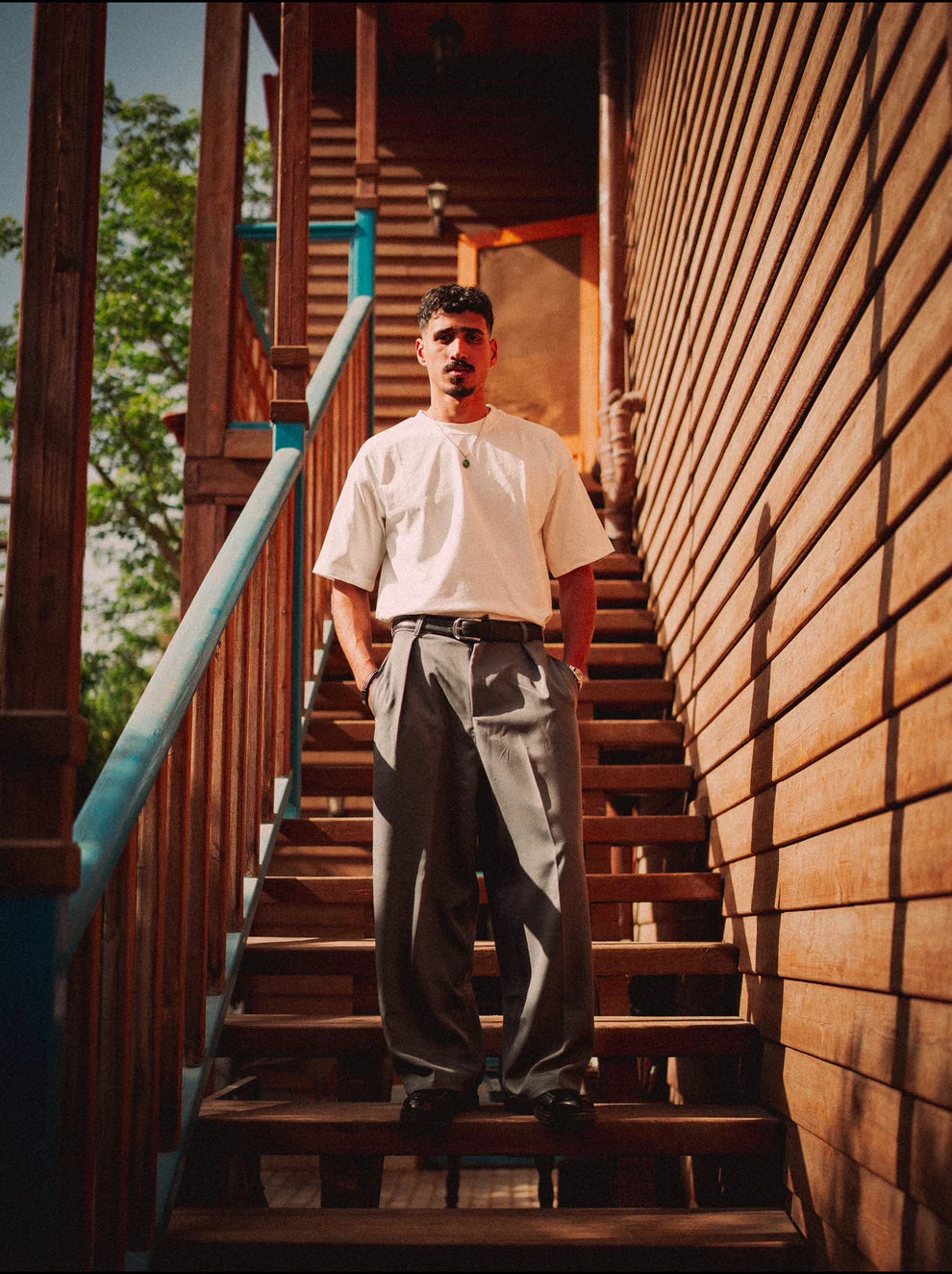 Dark Grey Tailored Pants