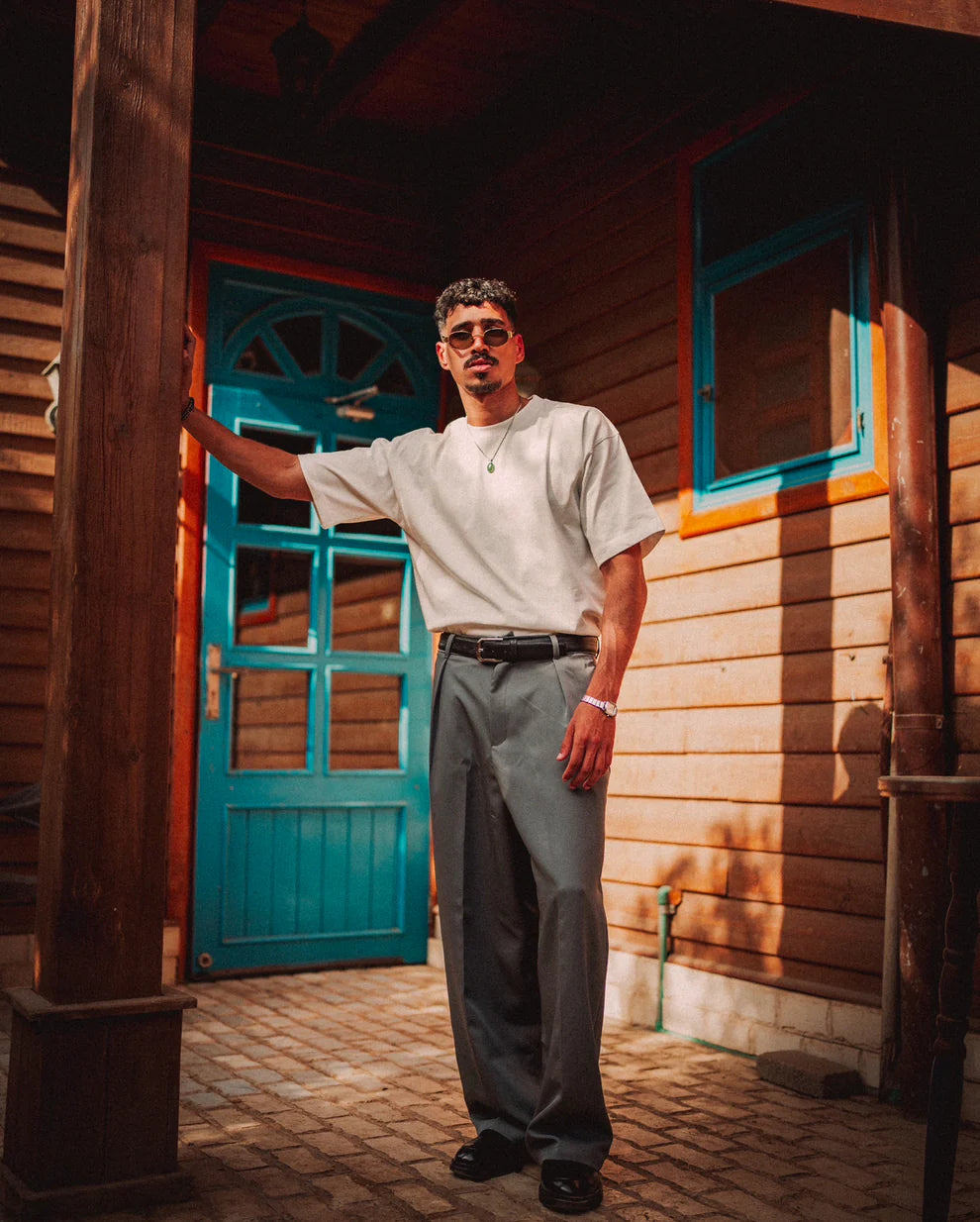 Dark Grey Tailored Pants