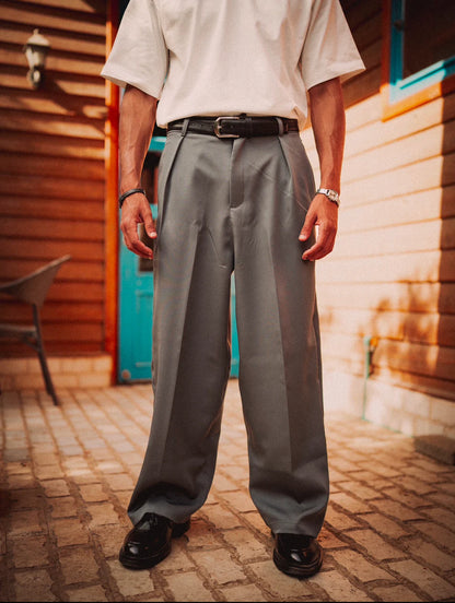 Dark Grey Tailored Pants