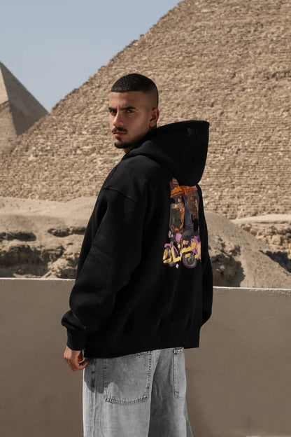 "SOUQ EISH LOLA" Black Hoodie