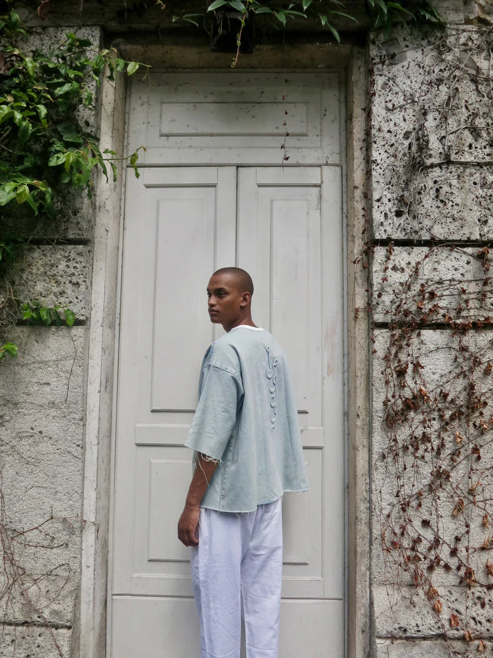 [PRE-ORDER] The asili BUBBLY DENIM TSHIRT